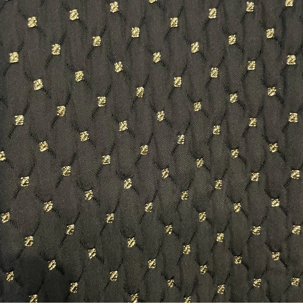 Yves Saint Laurent Vintage Quilted Black & Gold Blazer Size 44 US 12 - Picture 10 of 12